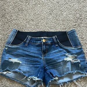 Isabel Maternity by Ingrid & Isabel Blue Jean Shorts Distressed